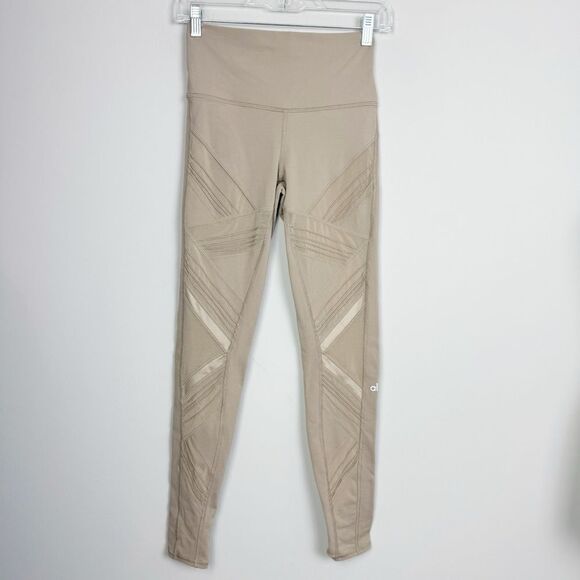 ALO YOGA | Tan Moto High Rise Full Length Leggings Women’s Size Small - Picture 5 of 16